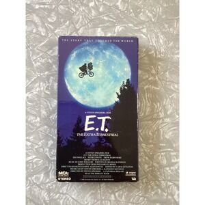 ET The Extra-Terrestrial VHS 1988 MCA Home Video Green Tape Steven Spielberg PG